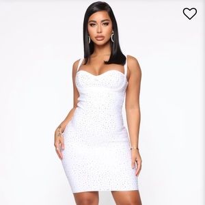 Rhinestone Mini Dress